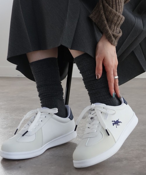 POLO CHAMPS（ポロチャンプス）の「【POLO CHAMPS/ポロチャンプス】バイカラー ライト コンフォート スニーカー（スニーカー・メンズ・ホワイト系2/ホワイト系1/ブラック・26cm/23.5cm/24cm/23cm/24.5cm/28cm/27cm/26.5cm/25.5cm/25cm/22.5cm/27.0cm）」の4枚目の写真