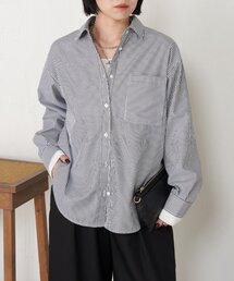 Jena espace merveilleux | 【さらっと羽織り】ストライプリラックスシャツ(シャツ/ブラウス)