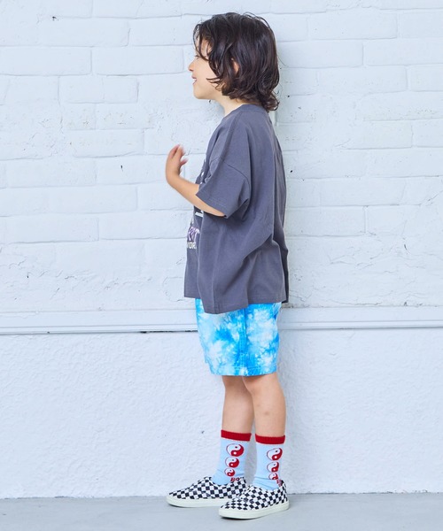 FRUIT OF THE LOOM(フルーツオブザルーム)の「【FRUIT OF THE LOOM】別注カレッジプリントT(Tシャツ/カットソー・キッズ・チャコール/オフホワイト・80/90/95/100/110/120/130/140/150)」の7枚目の写真