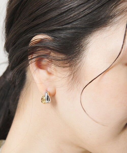 by Preek（バイプリーク）の「＜by Preek＞ミックス ボテロ フープ ピアス（ピアス（両耳用）・レディース・その他1・FREE）」の9枚目の写真