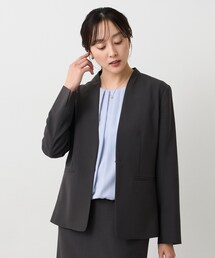 UNTITLED | エアリーノーカラージャケット(ノーカラージャケット)