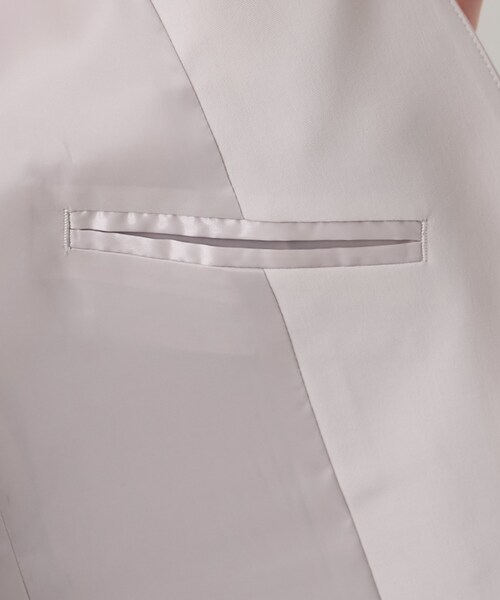 UNTITLED（アンタイトル）の「エアリーノーカラージャケット（ノーカラージャケット・レディース・チャコールグレー/ナチュラル/ネイビー・01/03/02/42/04/46/44/50/48/00）」の10枚目の写真