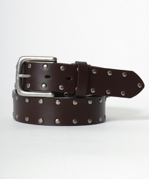 セール】Lee/リー Synthetic Leather Studs Belt/35mm 合皮 スタッズ
