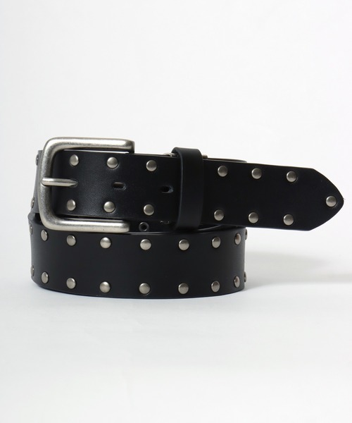 セール】Lee/リー Synthetic Leather Studs Belt/35mm 合皮 スタッズ