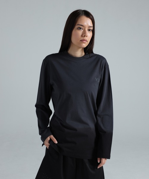 y'sワイズカットソー長袖 セール】Y-3 DIPPED LONG SLEEVE TEE（Tシャツ/カットソー）｜Y-3