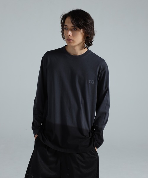 y'sワイズカットソー長袖 セール】Y-3 DIPPED LONG SLEEVE TEE（Tシャツ/カットソー）｜Y-3