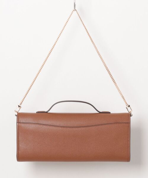 MICHAEL KORS（マイケルコース）の「HAMILTON MODERNE EW レザー クラッチ ミディアム（クラッチバッグ・レディース・ブラウン系・FREE）」の5枚目の写真