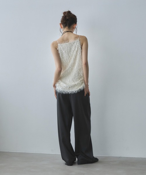 feepur（フェピュール）の「シャギーキャミソール（その他トップス・レディース・オフホワイト/ブラック・MEDIUM）」の19枚目の写真