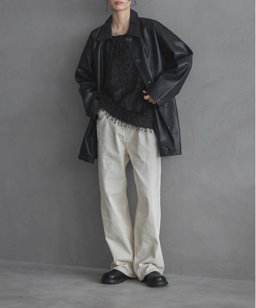 feepur（フェピュール）の「シャギーキャミソール（その他トップス・レディース・オフホワイト/ブラック・MEDIUM）」の8枚目の写真