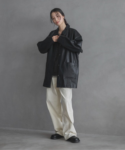 feepur（フェピュール）の「シャギーキャミソール（その他トップス・レディース・オフホワイト/ブラック・MEDIUM）」の10枚目の写真