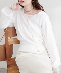 natural couture | アシメデザイン釦カーデ(カーディガン/ボレロ)