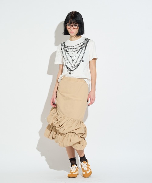ANNA SUI NYC(アナ スイ エヌ ワイ シー)の「フェイクアクセサリープリントTシャツ(Tシャツ/カットソー・レディース・ブラック/ホワイト・FREE)」の9枚目の写真