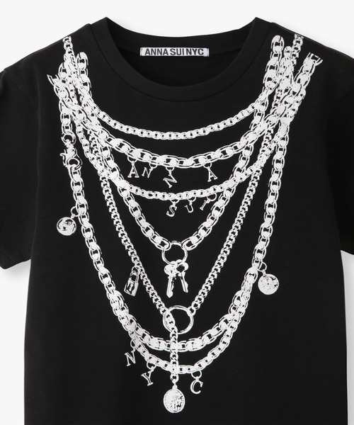 ANNA SUI NYC(アナ スイ エヌ ワイ シー)の「フェイクアクセサリープリントTシャツ(Tシャツ/カットソー・レディース・ブラック/ホワイト・FREE)」の22枚目の写真