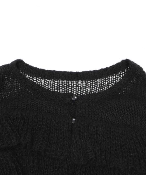 dispark（ディスパーク）の「DISPARK/【26年春夏新作】フリルメッシュショートカーデ（カーディガン/ボレロ・レディース・ブラック・FREE）」の2枚目の写真