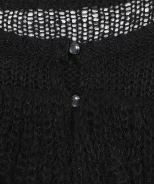 dispark（ディスパーク）の「DISPARK/【26年春夏新作】フリルメッシュショートカーデ（カーディガン/ボレロ・レディース・ブラック・FREE）」の3枚目の写真