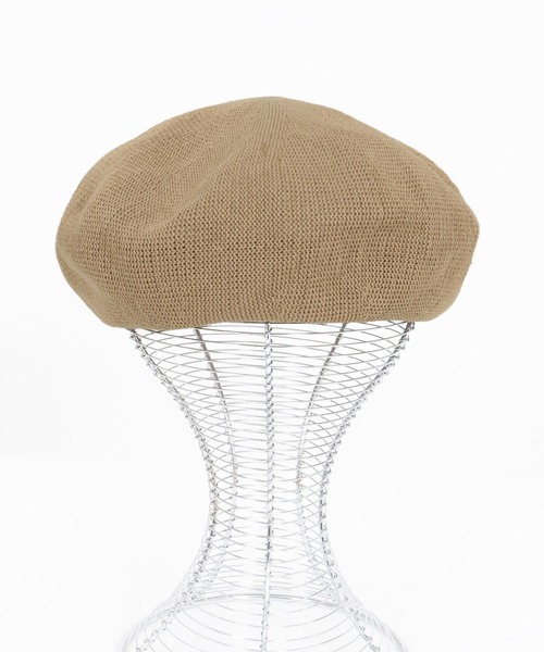 CAMBIO（カンビオ）の「mko13386- Large Thermo Beret サーモベレー帽(NF-261-BO008)（ハンチング/ベレー帽・メンズ・ブラック/ブラウン/ベージュ・FREE）」の16枚目の写真