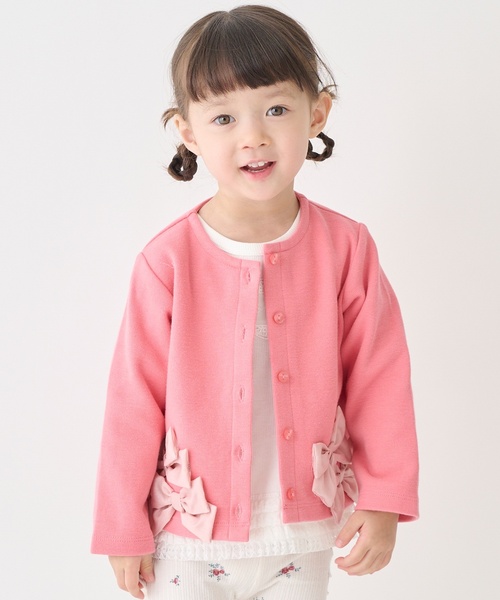 petit main LIEN（プティマインリアン）の「【親子リンク】リボンカーディガン（カーディガン/ボレロ・レディース・ネイビー/トップグレー/ライトベージュ・F）」の11枚目の写真