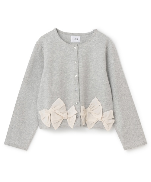 petit main LIEN（プティマインリアン）の「【親子リンク】リボンカーディガン（カーディガン/ボレロ・レディース・ネイビー/トップグレー/ライトベージュ・F）」の13枚目の写真