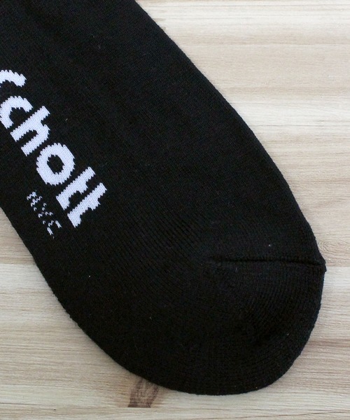 schott（ショット）の「HIGT-SOCKS/２足セット（ソックス/靴下・メンズ・ブラック×ホワイト・FREE）」の6枚目の写真