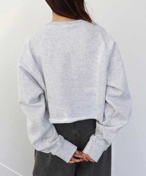 Cepica（セピカ）の「【BLACK SCORE】POOCCI CROPPED SWEATSHIRTS（スウェット・レディース・グレー・FREE）」の5枚目の写真