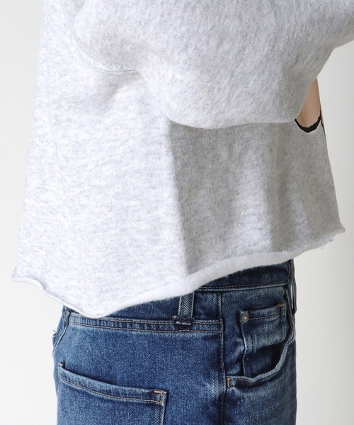 Cepica（セピカ）の「【BLACK SCORE】POOCCI CROPPED SWEATSHIRTS（スウェット・レディース・グレー・FREE）」の12枚目の写真
