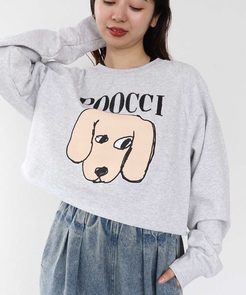 Cepica（セピカ）の「【BLACK SCORE】POOCCI CROPPED SWEATSHIRTS（スウェット・レディース・グレー・FREE）」の17枚目の写真