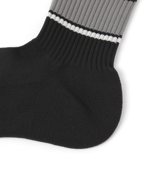 GLOBAL WORK（グローバルワーク）の「らくごこちフィットソックス/ミドル/635880（ソックス/靴下・メンズ・ブラック・FREE）」の2枚目の写真