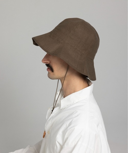 Nine Tailor(ナインテイラー)の「Nine Tailor Canna Hat (N-1074)(ハット・メンズ・ブラック/ベージュ/モカ・FREE)」の5枚目の写真