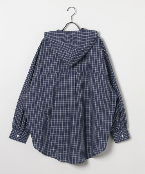 GEORGE'S（ジョージズ）の「チェックフードシャツ（シャツ/ブラウス・レディース・オフホワイト/グリーン/ネイビー・FREE）」の18枚目の写真