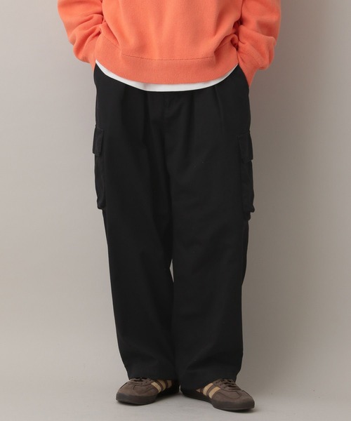 RAGEBLUE（レイジブルー）の「Military Cargo  Tuck Wide Pants/タックワイドミリタリーカーゴパンツ（カーゴパンツ・メンズ・ホワイト/ネイビー/カーキ/ブラック・MEDIUM/SMALL/LARGE）」の2枚目の写真