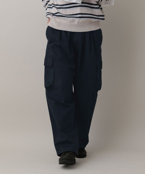 RAGEBLUE（レイジブルー）の「Military Cargo  Tuck Wide Pants/タックワイドミリタリーカーゴパンツ（カーゴパンツ・メンズ・ホワイト/ネイビー/カーキ/ブラック・MEDIUM/SMALL/LARGE）」の13枚目の写真