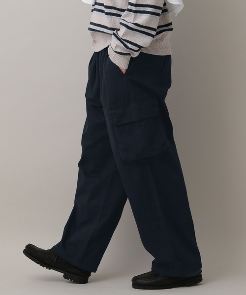 RAGEBLUE（レイジブルー）の「Military Cargo  Tuck Wide Pants/タックワイドミリタリーカーゴパンツ（カーゴパンツ・メンズ・ホワイト/ネイビー/カーキ/ブラック・MEDIUM/SMALL/LARGE）」の14枚目の写真