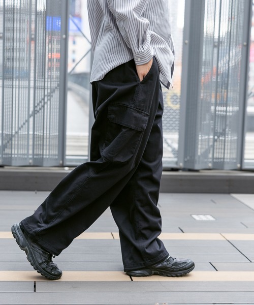 RAGEBLUE（レイジブルー）の「Military Cargo Tuck Wide Pants/タック