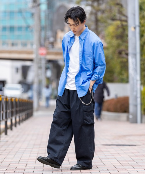 RAGEBLUE(レイジブルー)の「Military Cargo Tuck Wide Pants/タックワイドミリタリーカーゴパンツ(カーゴパンツ・メンズ・ホワイト/ネイビー/カーキ/ブラック・MEDIUM/SMALL/LARGE)」の11枚目の写真