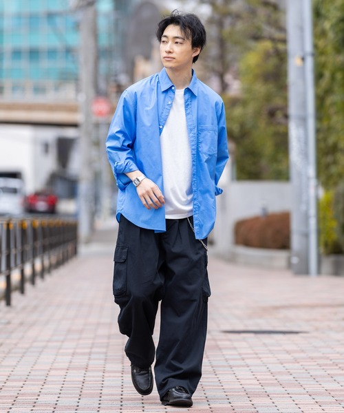RAGEBLUE(レイジブルー)の「Military Cargo Tuck Wide Pants/タックワイドミリタリーカーゴパンツ(カーゴパンツ・メンズ・ホワイト/ネイビー/カーキ/ブラック・MEDIUM/SMALL/LARGE)」の12枚目の写真