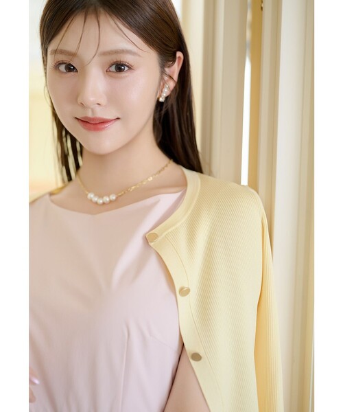 TOCCA(トッカ)の「SPRING TIME カーディガン(カーディガン/ボレロ・レディース・オールドローズ系/ライラック系/イエロー系・SMALL/MEDIUM)」の4枚目の写真