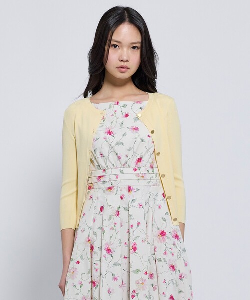 TOCCA(トッカ)の「SPRING TIME カーディガン(カーディガン/ボレロ・レディース・オールドローズ系/ライラック系/イエロー系・SMALL/MEDIUM)」の7枚目の写真