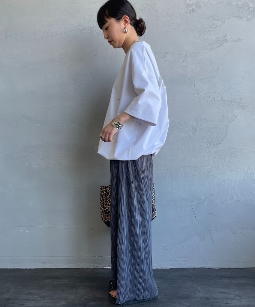 MIZUNO（ミズノ　）の「【WEB先行予約】[MIZUNO/ミズノ] 別注 ドローコード付き バックプリントTシャツ（Tシャツ/カットソー・レディース・ブラック/グレイッシュベージュ/ホワイト・XL/L/M/S）」の18枚目の写真