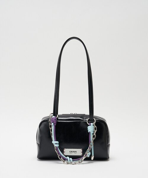 GRAIN（グレイン）の「【GRAIN/グレイン】配色レザーチェーンボストンバッグ（トートバッグ・レディース・ブラウン/ブラック/アイボリー・FREE）」の16枚目の写真