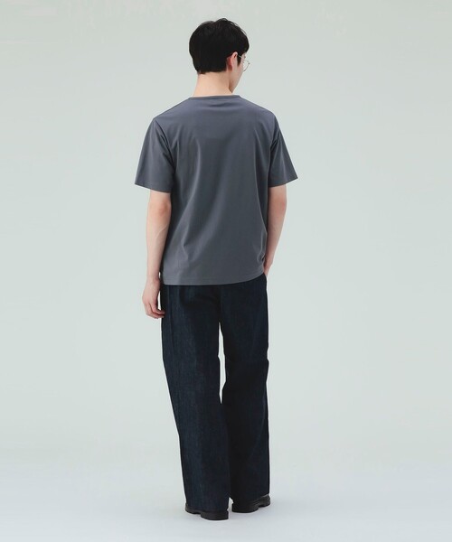 BEAMS HEART(ビームスハート)の「【6/18値下げ】トリコット 3B ヘンリーネック(ユニセックス)(Tシャツ/カットソー・メンズ・グレー/ブラック・S/M/L/XL)」の5枚目の写真