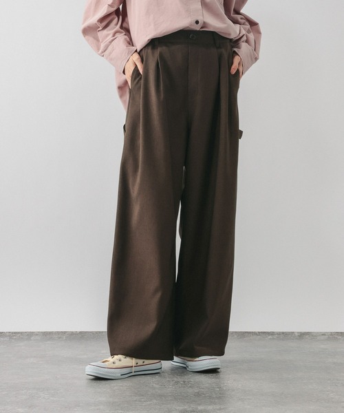 GLOBAL WORK（グローバルワーク）の「ペインターパンツ/636475（その他パンツ・レディース・チャコールグレー/ダークブラウン/ベージュ・LARGE/MEDIUM）」の19枚目の写真