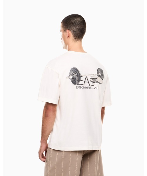 EMPORIO ARMANI EA7(エンポリオアルマーニイーエーセブン)の「<オンライン限定>【エンポリオ アルマーニ EA7】Graphic Series Tシャツ コットンジャージー(Tシャツ/カットソー・メンズ・ブラック/オフホワイト・XX-LARGE/X-SMALL/X-LARGE/SMALL/MEDIUM/LARGE)」の2枚目の写真