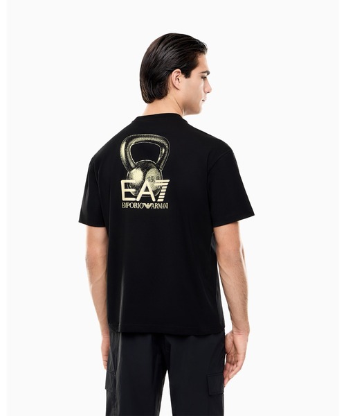 EMPORIO ARMANI EA7(エンポリオアルマーニイーエーセブン)の「<オンライン限定>【エンポリオ アルマーニ EA7】Graphic Series Tシャツ コットンジャージー(Tシャツ/カットソー・メンズ・ブラック/オフホワイト・XX-LARGE/X-SMALL/X-LARGE/SMALL/MEDIUM/LARGE)」の1枚目の写真
