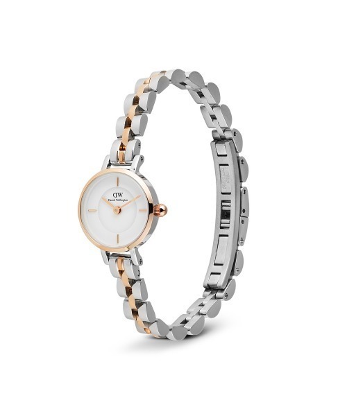 Daniel Wellington(ダニエルウェリントン)の「Petite Mini 3-Link Two Tone レディース腕時計 ローズゴールド/ゴールド(アナログ腕時計・レディース・ピンクゴールド/イエローゴールド・ONE SIZE)」の5枚目の写真