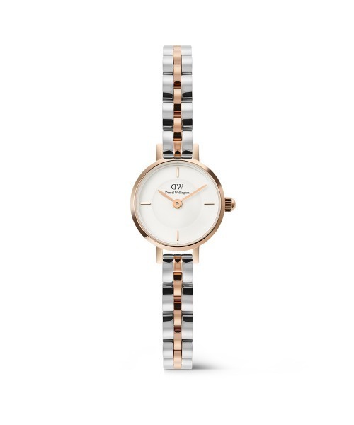 Daniel Wellington(ダニエルウェリントン)の「Petite Mini 3-Link Two Tone レディース腕時計 ローズゴールド/ゴールド(アナログ腕時計・レディース・ピンクゴールド/イエローゴールド・ONE SIZE)」の3枚目の写真