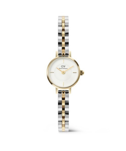 Daniel Wellington(ダニエルウェリントン)の「Petite Mini 3-Link Two Tone レディース腕時計 ローズゴールド/ゴールド(アナログ腕時計・レディース・ピンクゴールド/イエローゴールド・ONE SIZE)」の6枚目の写真