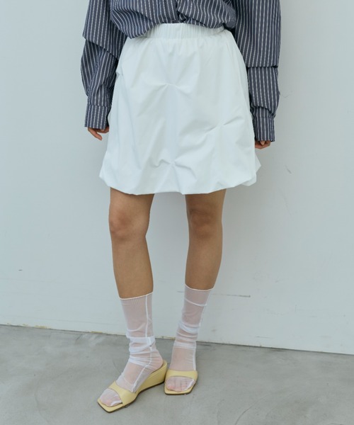 DRWCYS（ドロシーズ）の「タックバルーンミニスカート（スカート・レディース・ブラック/ホワイト・FREE）」の4枚目の写真