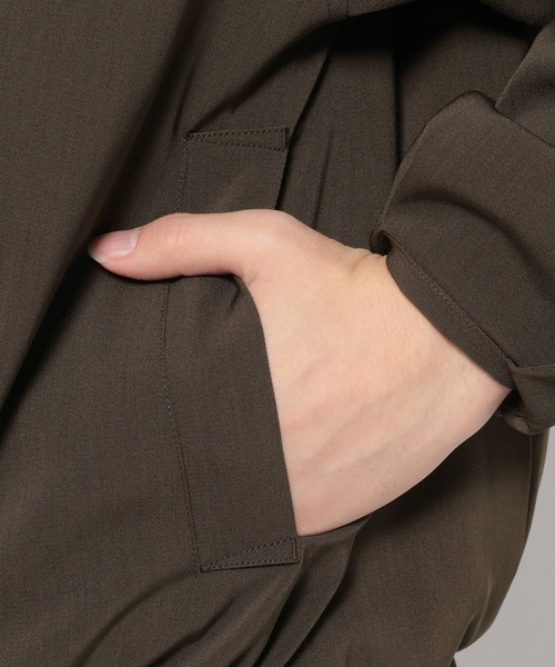 HARE（ハレ）の「ドライカルゼコクーンブルゾン(HARE)（ブルゾン・メンズ・ブラック/ブラウン/ホワイト・SMALL/MEDIUM）」の20枚目の写真