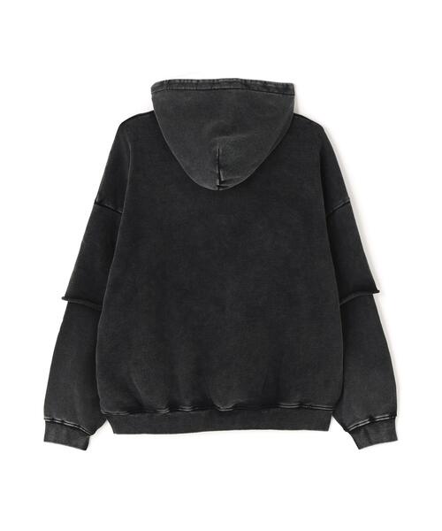 DANKE SCHON(ダンケシェーン)の「【WEB&DEPOT限定】DankeSchon/ダンケシェーン/LAYYERED HOODIE(パーカー・メンズ・ブラック・S/L/M)」の2枚目の写真