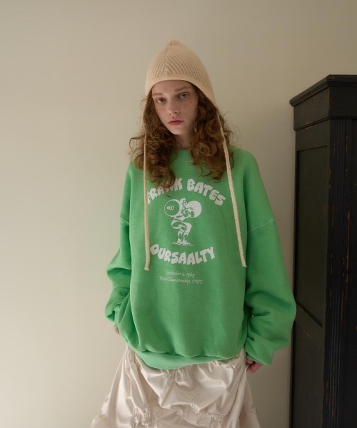 oursaalty(アウアソルティ)の「FRANK WORK SWEATSHIRT(スウェット・レディース・ライトグリーン・FREE)」の5枚目の写真